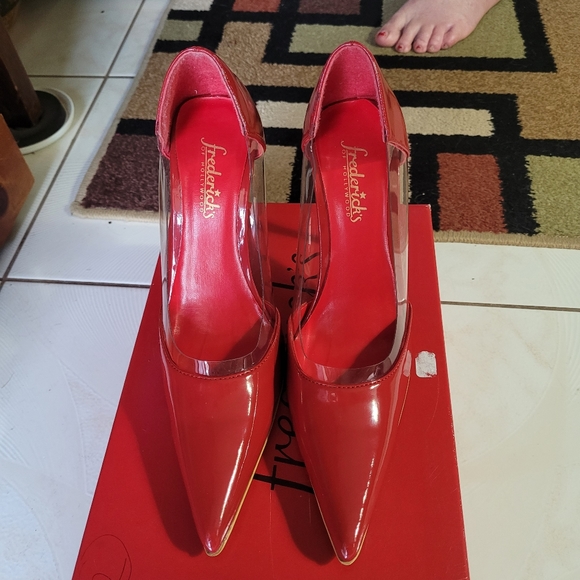 Frederick's of Hollywood Red pumps Size 7 - Picture 1 of 4